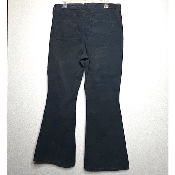 AE NWOT Corduroy Super High-Waisted Flare Pant Gray Sz 14 - Picture 5 of 14